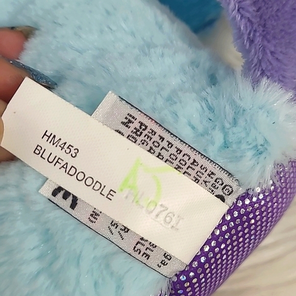 Retired GANZ Webkinz Blufadoodle Bird Blue Peacock Stuffed Animal Plush Toy 11" - Picture 15 of 17